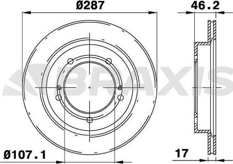 Braxis AE0300 - Disque de frein cwaw.fr