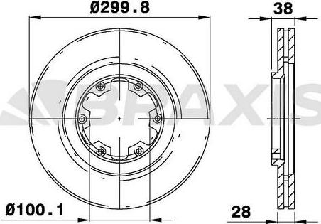 Braxis AE0330 - Disque de frein cwaw.fr