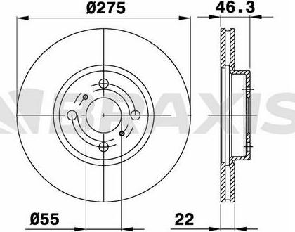 BOSCH 0 986 AB5 238 - Disque de frein cwaw.fr