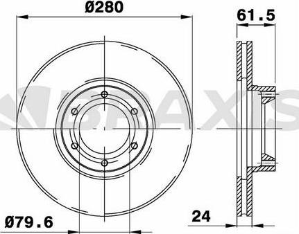 Remy RAD1225 - Disque de frein cwaw.fr