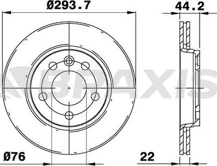 Braxis AE0205 - Disque de frein cwaw.fr