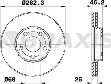 Braxis AE0234 - Disque de frein cwaw.fr