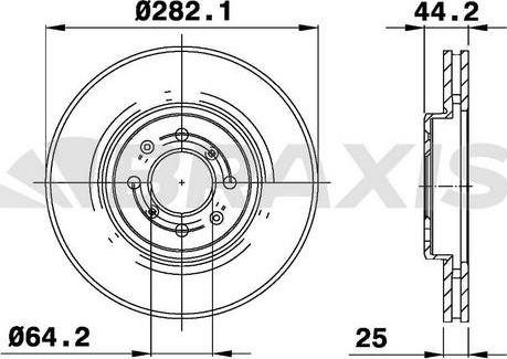 Braxis AE0781 - Disque de frein cwaw.fr