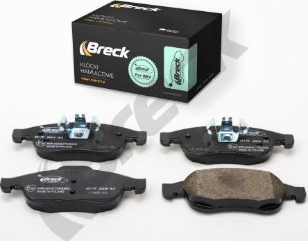 Breck 24914 00 651 00 - Kit de plaquettes de frein, frein à disque cwaw.fr