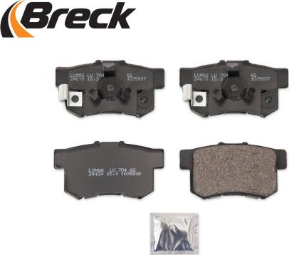 Breck 24434 00 704 00 - Kit de plaquettes de frein, frein à disque cwaw.fr