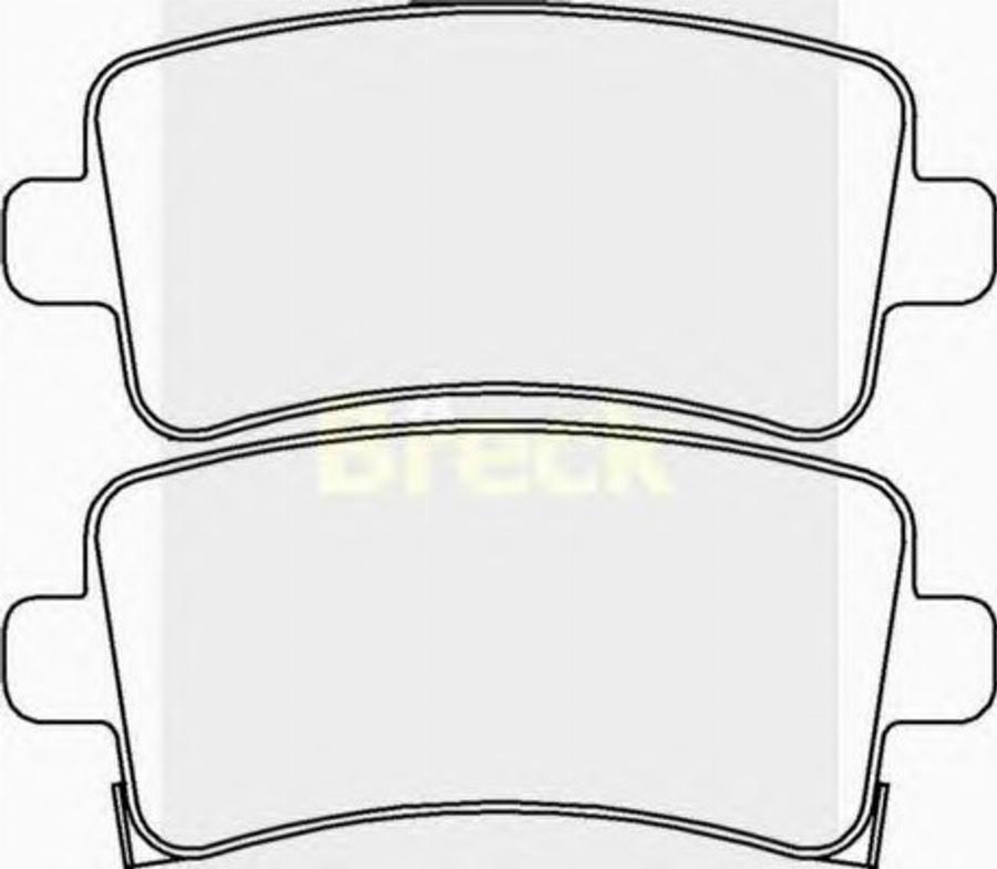 Breck 244210070210 - Kit de plaquettes de frein, frein à disque cwaw.fr