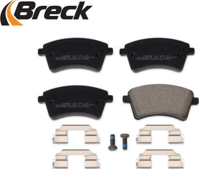 Breck 24693 00 701 00 - Kit de plaquettes de frein, frein à disque cwaw.fr