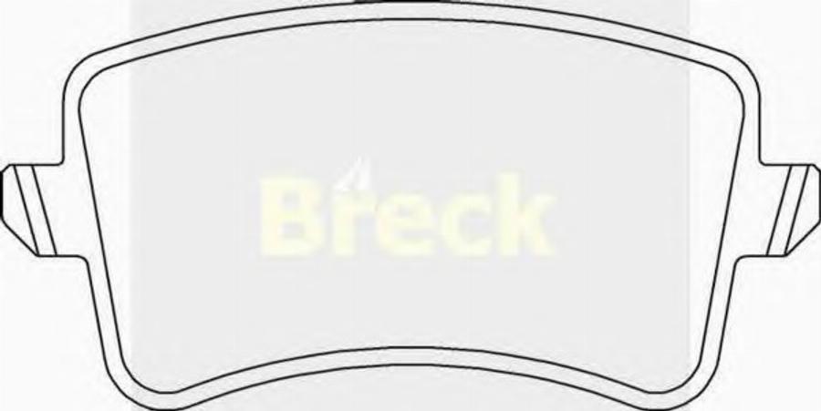 Breck 24606 00 702 00 - Kit de plaquettes de frein, frein à disque cwaw.fr