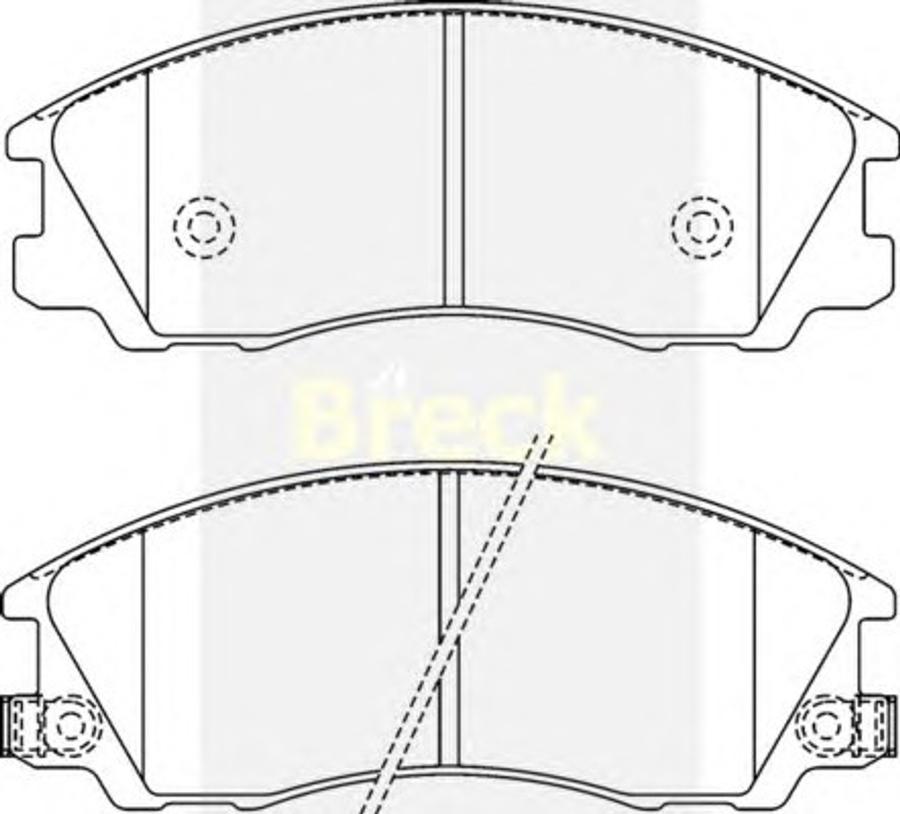 Breck 24059 00 C - Kit de plaquettes de frein, frein à disque cwaw.fr