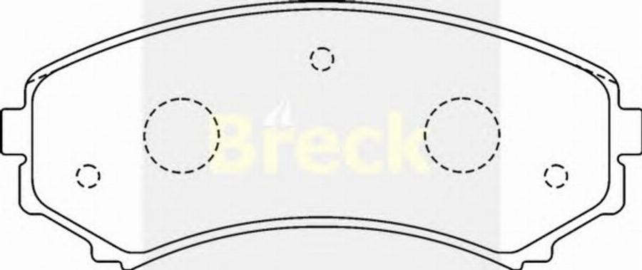 Breck 2406600C - Kit de plaquettes de frein, frein à disque cwaw.fr