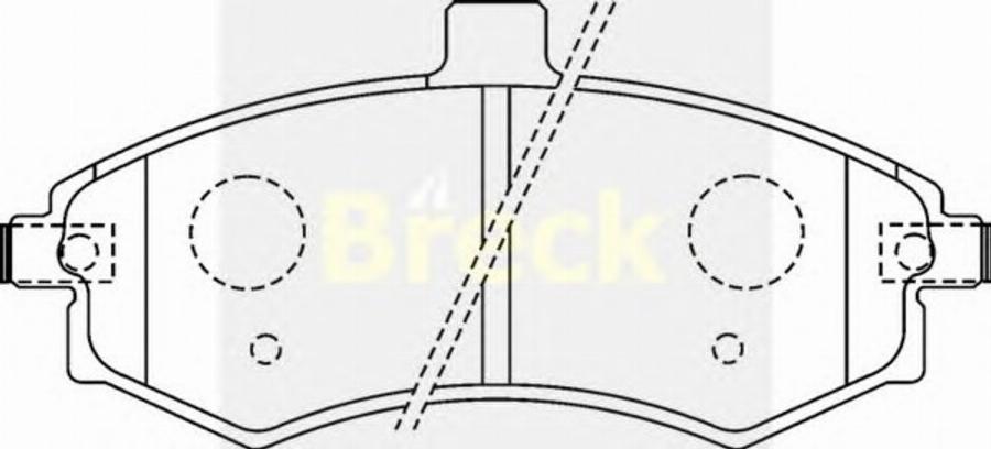 Breck 24031 00 C - Kit de plaquettes de frein, frein à disque cwaw.fr