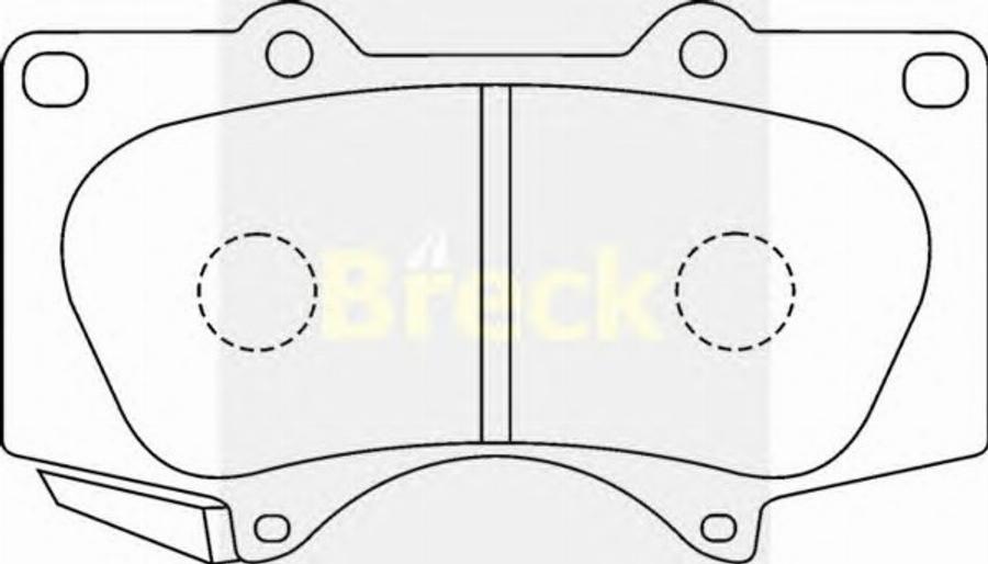 Breck 24024 00 C - Kit de plaquettes de frein, frein à disque cwaw.fr