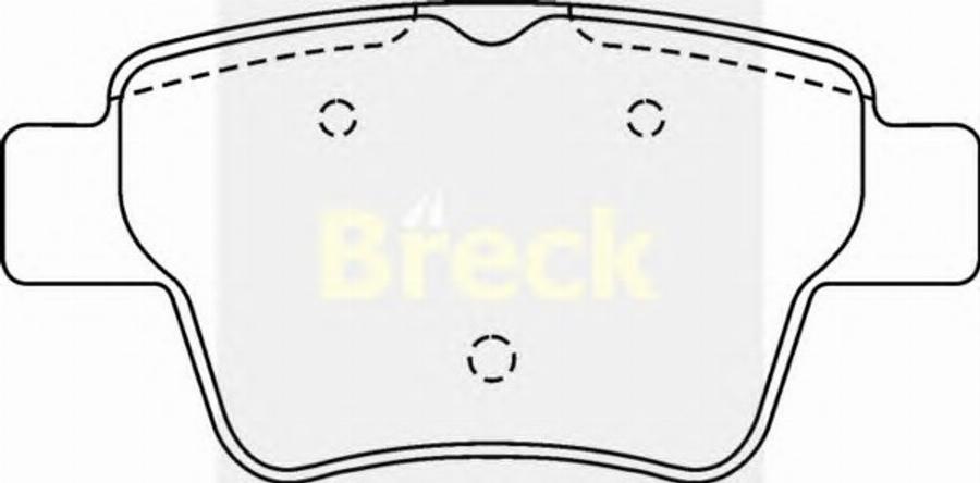 Breck 2415000 - Kit de plaquettes de frein, frein à disque cwaw.fr