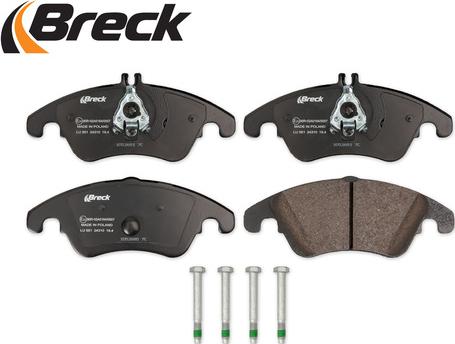 Breck 24310 00 551 00 - Kit de plaquettes de frein, frein à disque cwaw.fr