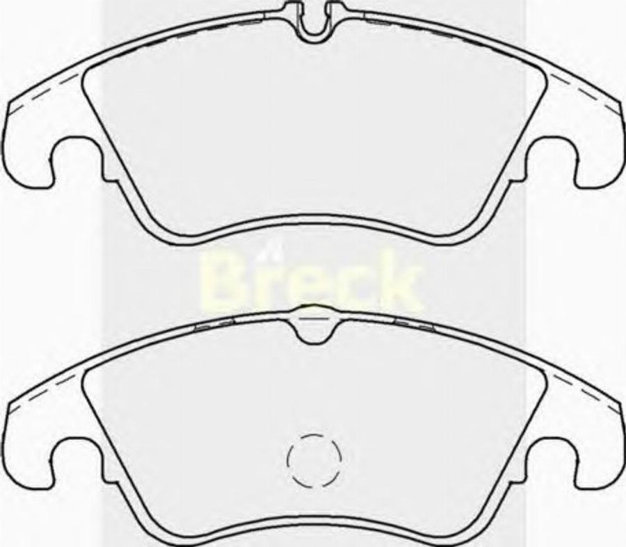 Breck 24743 00 701 10 - Kit de plaquettes de frein, frein à disque cwaw.fr