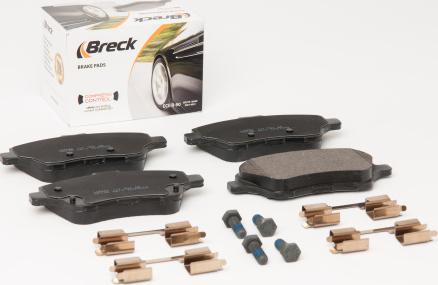 Breck 25134 00 701 00 - Kit de plaquettes de frein, frein à disque cwaw.fr