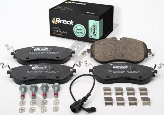 Breck 26407 00 651 00 - Kit de plaquettes de frein, frein à disque cwaw.fr