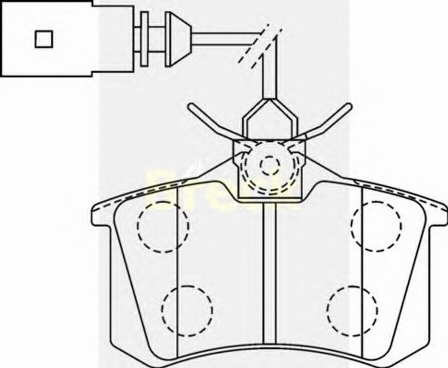 Breck 20961 10 W - Kit de plaquettes de frein, frein à disque cwaw.fr