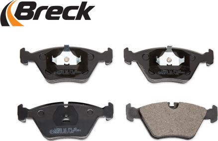 Breck 20968 10 701 00 - Kit de plaquettes de frein, frein à disque cwaw.fr