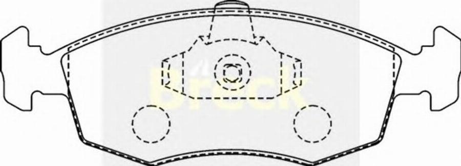 Breck 20907 10 3 - Kit de plaquettes de frein, frein à disque cwaw.fr