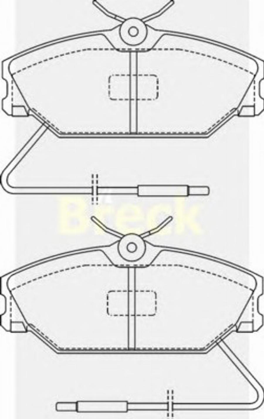 Breck 20919 00 W - Kit de plaquettes de frein, frein à disque cwaw.fr