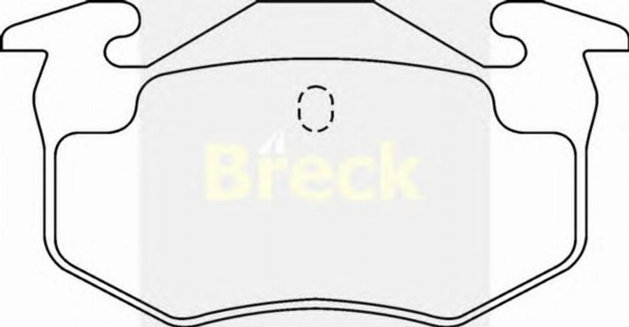 Breck 20974 00 - Kit de plaquettes de frein, frein à disque cwaw.fr