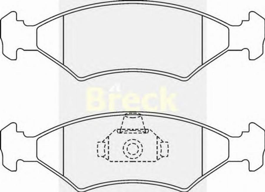 Breck 20640 00 - Kit de plaquettes de frein, frein à disque cwaw.fr