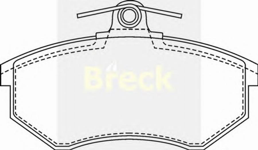 Breck 20669 10 - Kit de plaquettes de frein, frein à disque cwaw.fr