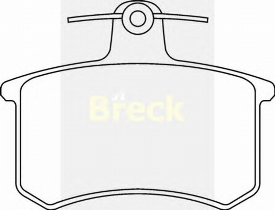 Breck 20668 00 - Kit de plaquettes de frein, frein à disque cwaw.fr