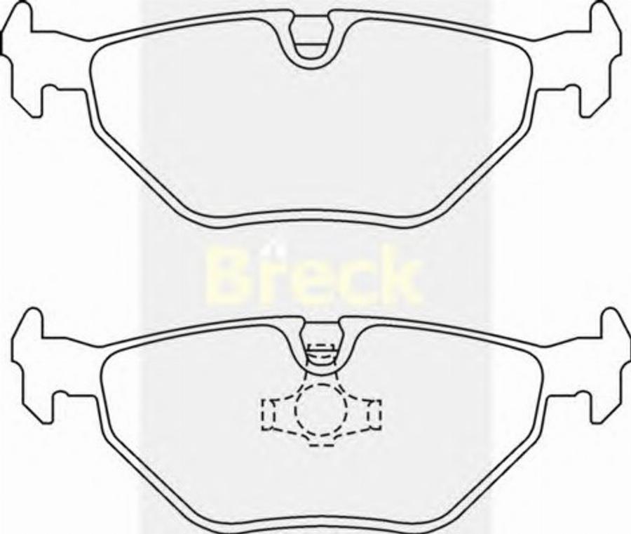 Breck 20180 00 - Kit de plaquettes de frein, frein à disque cwaw.fr