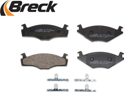 Breck 20887 00 702 00 - Kit de plaquettes de frein, frein à disque cwaw.fr