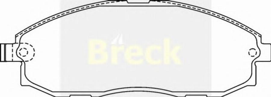 Breck 2070800C - Kit de plaquettes de frein, frein à disque cwaw.fr