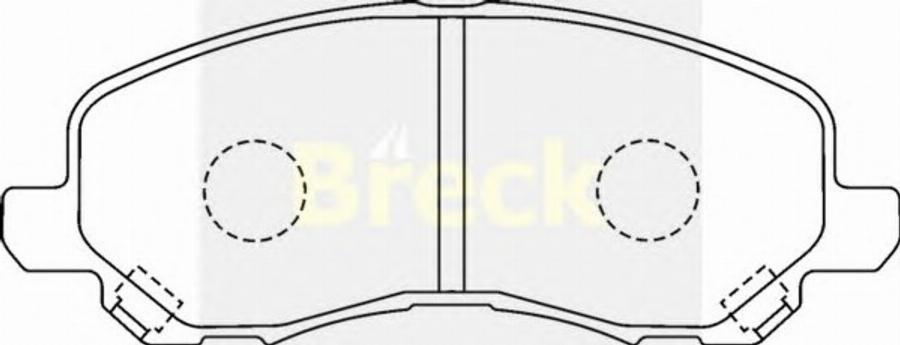 Breck 20788 00 C - Kit de plaquettes de frein, frein à disque cwaw.fr