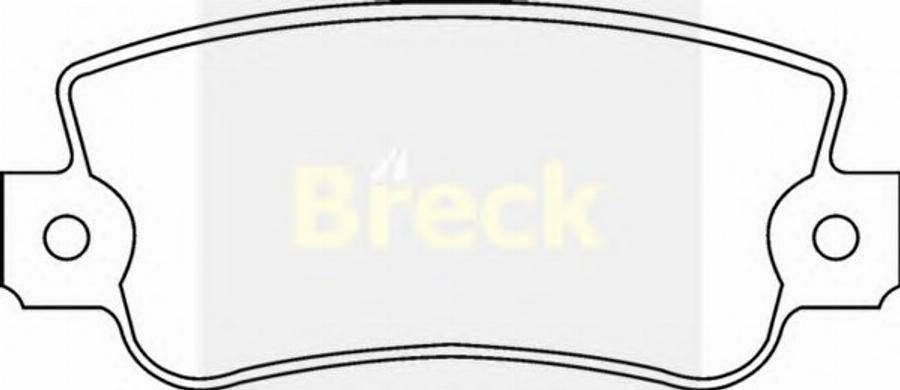 Breck 20775 00 C1 - Kit de plaquettes de frein, frein à disque cwaw.fr