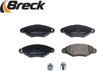 Breck 21980 00 702 00 - Kit de plaquettes de frein, frein à disque cwaw.fr