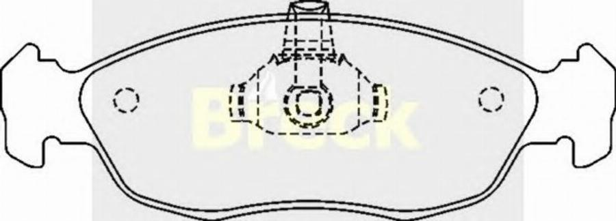 Breck 2143000 - Kit de plaquettes de frein, frein à disque cwaw.fr