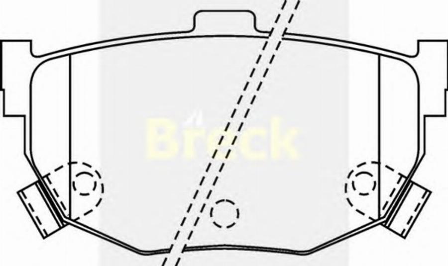 Breck 21553 00 C - Kit de plaquettes de frein, frein à disque cwaw.fr