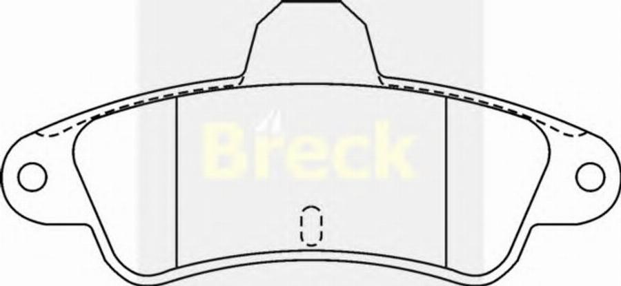 Breck 21586 00 - Kit de plaquettes de frein, frein à disque cwaw.fr