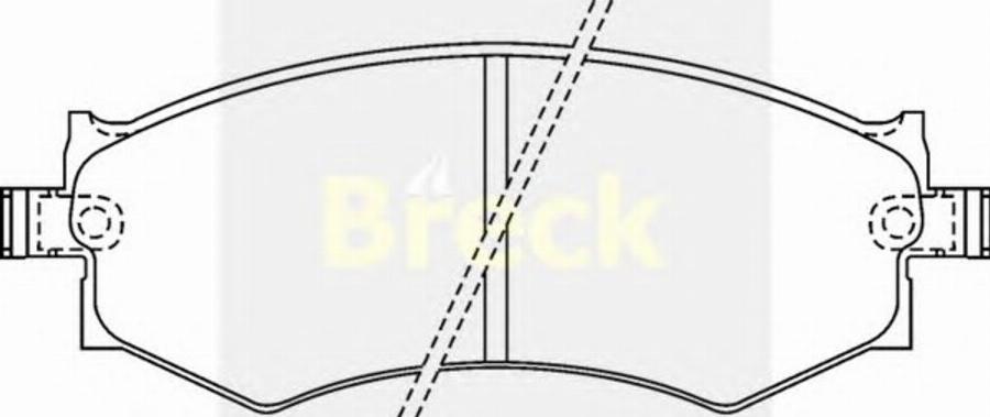 Breck 21526 00 C - Kit de plaquettes de frein, frein à disque cwaw.fr