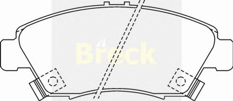 Breck 2169700C - Kit de plaquettes de frein, frein à disque cwaw.fr