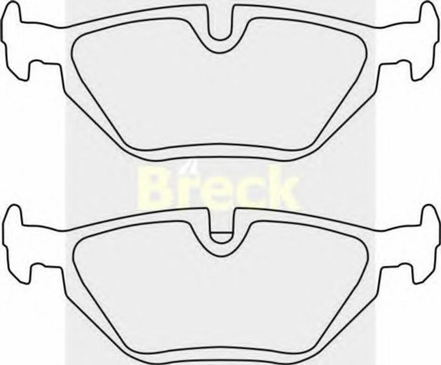 Breck 21607 00 702 00 - Kit de plaquettes de frein, frein à disque cwaw.fr