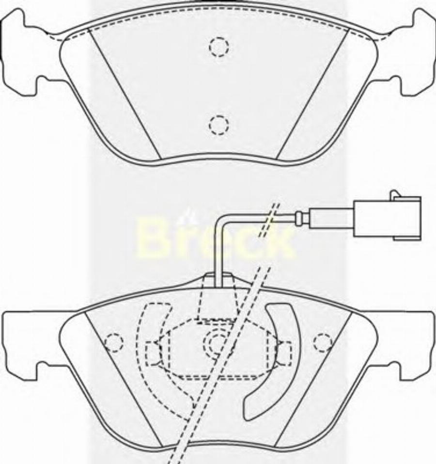 Breck 21637 00 W - Kit de plaquettes de frein, frein à disque cwaw.fr