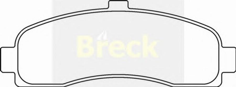 Breck 216260070100 - Kit de plaquettes de frein, frein à disque cwaw.fr