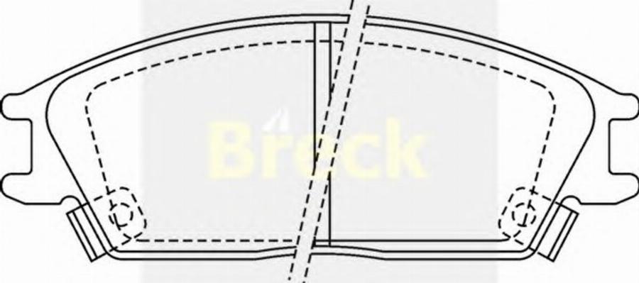 Breck 21012 00 C - Kit de plaquettes de frein, frein à disque cwaw.fr