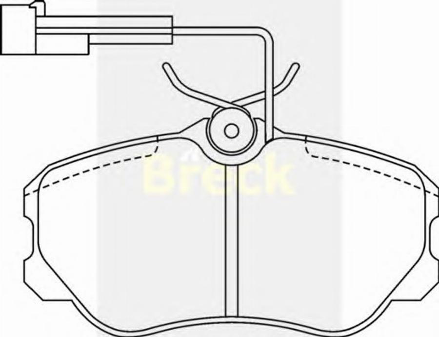 Breck 21185 00 W - Kit de plaquettes de frein, frein à disque cwaw.fr