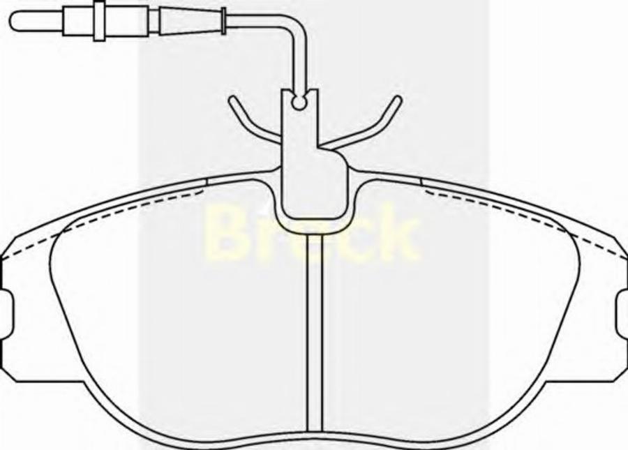 Breck 21801 00 W - Kit de plaquettes de frein, frein à disque cwaw.fr