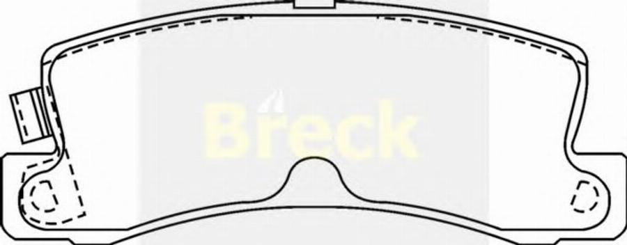 Breck 21833 10 C - Kit de plaquettes de frein, frein à disque cwaw.fr