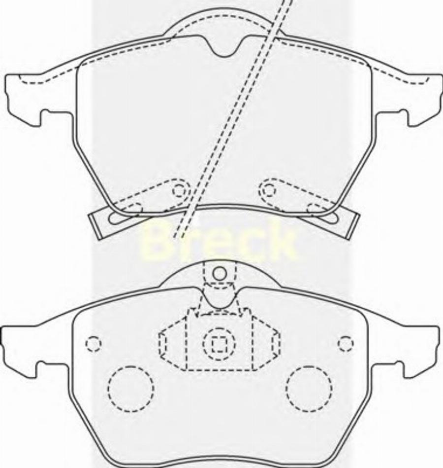 Breck 21829 00 C - Kit de plaquettes de frein, frein à disque cwaw.fr