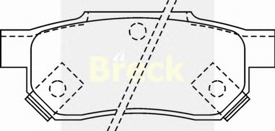 Breck 21312 00 C - Kit de plaquettes de frein, frein à disque cwaw.fr