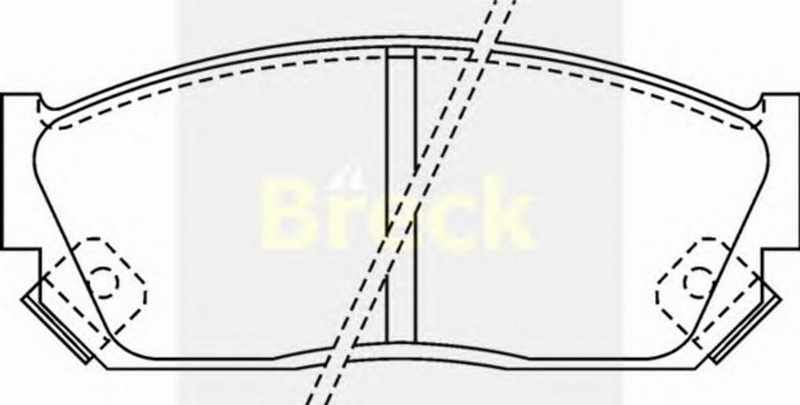 Breck 21333 00 C - Kit de plaquettes de frein, frein à disque cwaw.fr